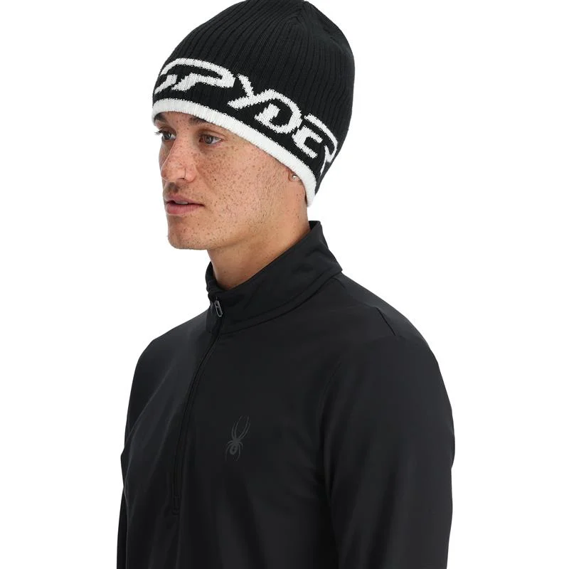 Instant Discount Mens Logo Beanie - Black