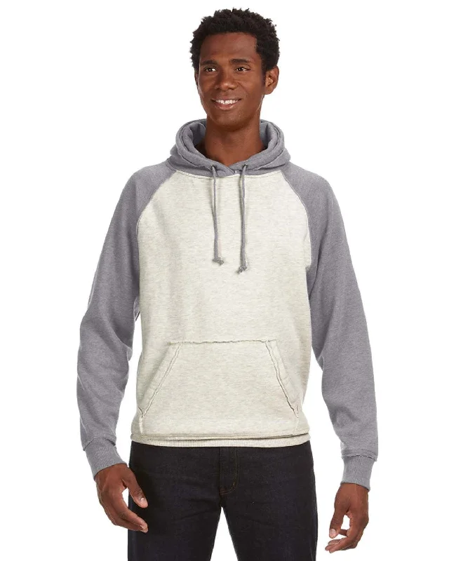 Discount Extravaganza J America Adult Vintage Heather Pullover Hooded Sweatshirt | Oatml Ht/ Smk Ht