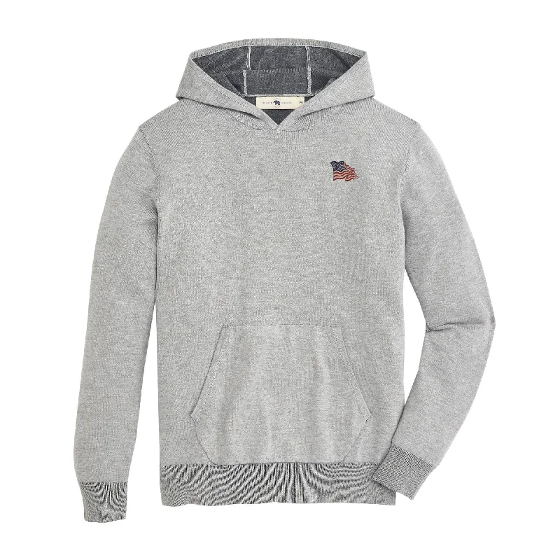 While Supplies Last Vintage Flag Apex Hoodie - Mushroom