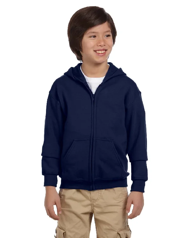 Limited Time Gildan Youth Heavy Blend 50/50 Full-Zip Hooded Sweatshirt | Navy