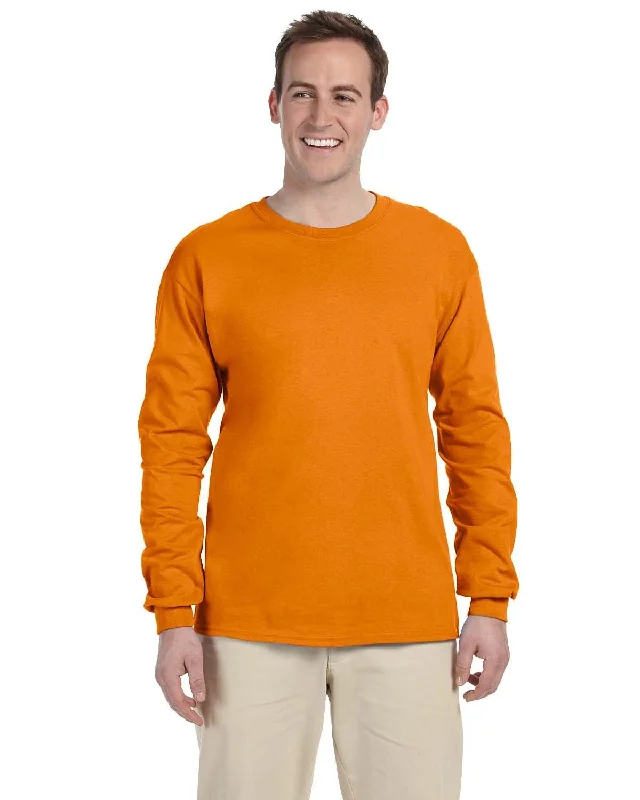 Deal Alert Fruit of the Loom Lightweight Long Sleeve T-Shirt | Tennessee Orange
