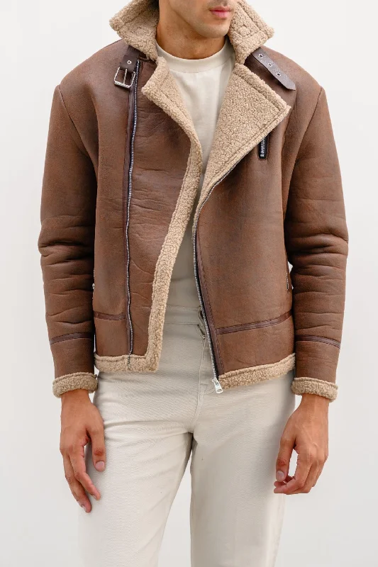Weekend Deals to Make You Happy SUEDE SHEARLING JACKET