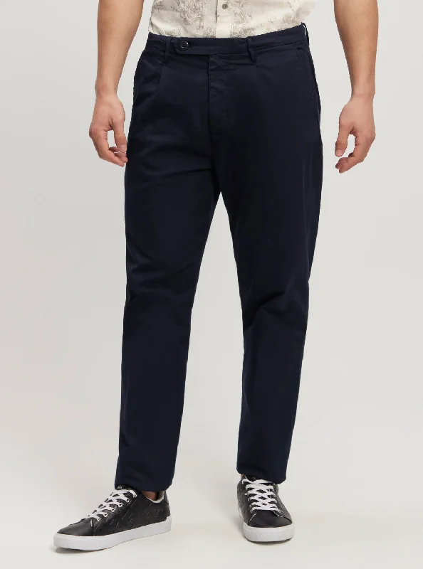 Midnight Madness Navy Noah Mid-Rise Chino Pants