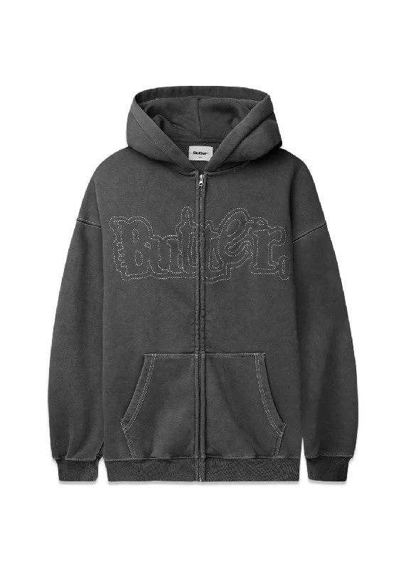 Mega Sale Breakdown zip thru hood - Washed Black