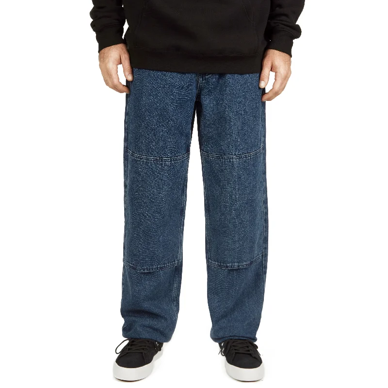 Weekend Deal CCS Double Knee Original Relaxed Denim Jeans - True Blue