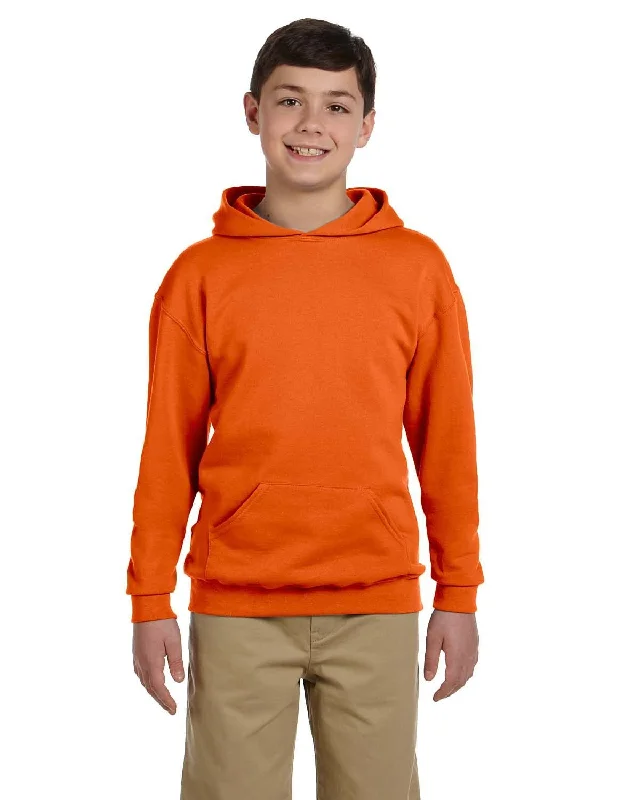 Unmissable Offer Jerzees Youth 50/50 Fleece Hooded Sweatshirt | Safety Orange