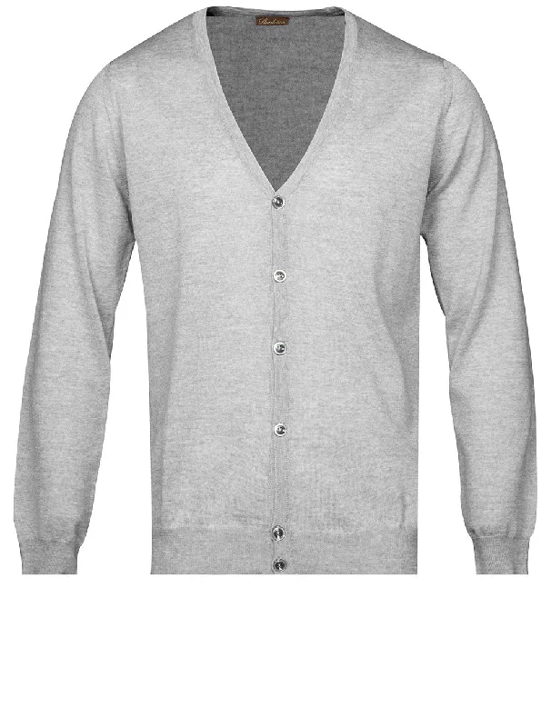 Instant Discount Strickpullover aus Merinowolle Grau