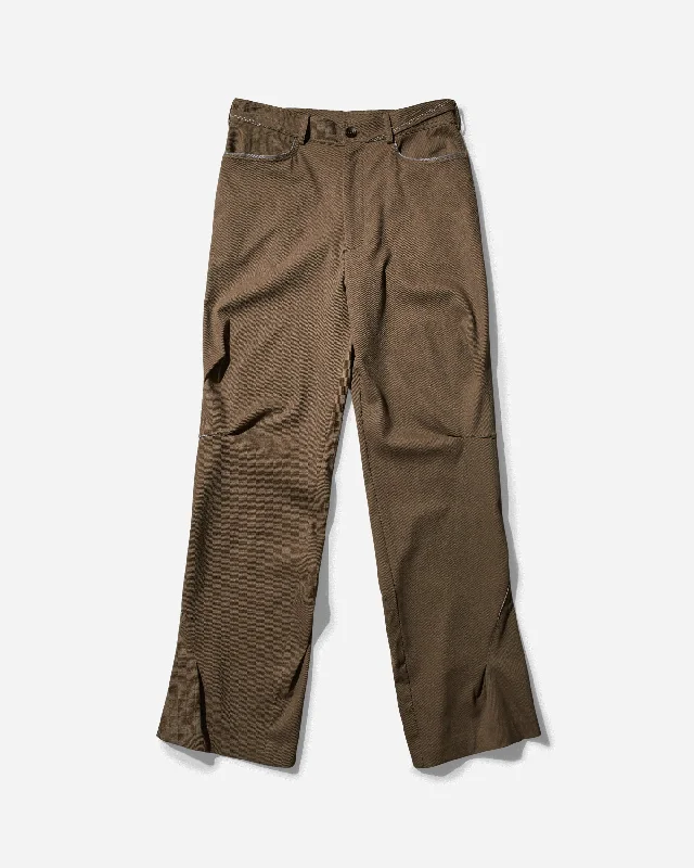 New Deal Men's Ohne K-Dart Trousers Brass Green