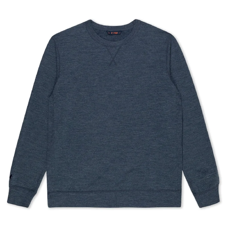 Super Bargain Men's Natural Tencel Merino Wool Crew Sweatshirt
