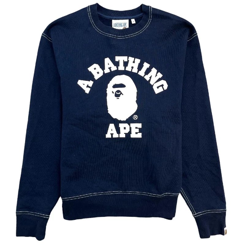 Discount Mania Men's Gorilla Logo Sweatshirt Navy Size S