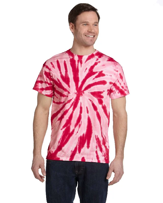 Weekend Savings Sensation Tie-Dye 100% Cotton Tie-Dyed T-Shirt | Twist Red