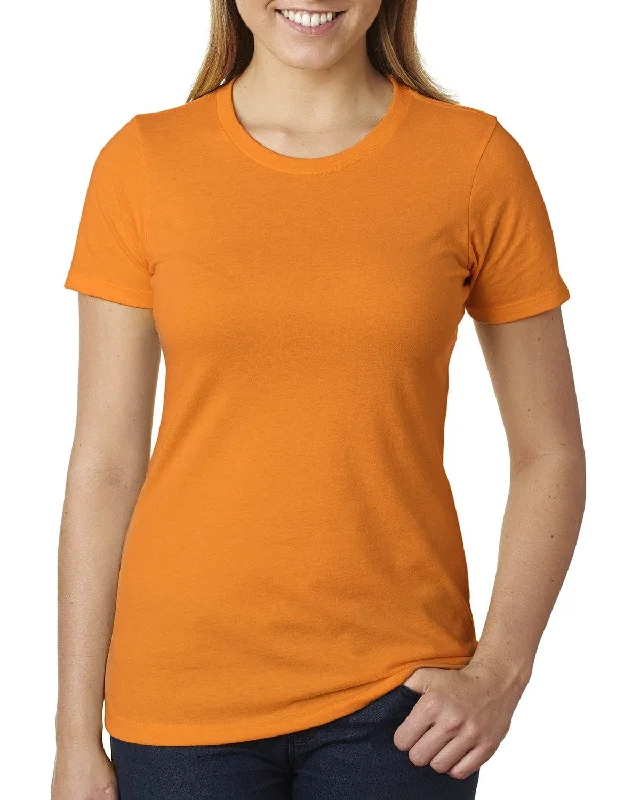 Act Now Next Level Ladies CVC Crew Tee | Orange