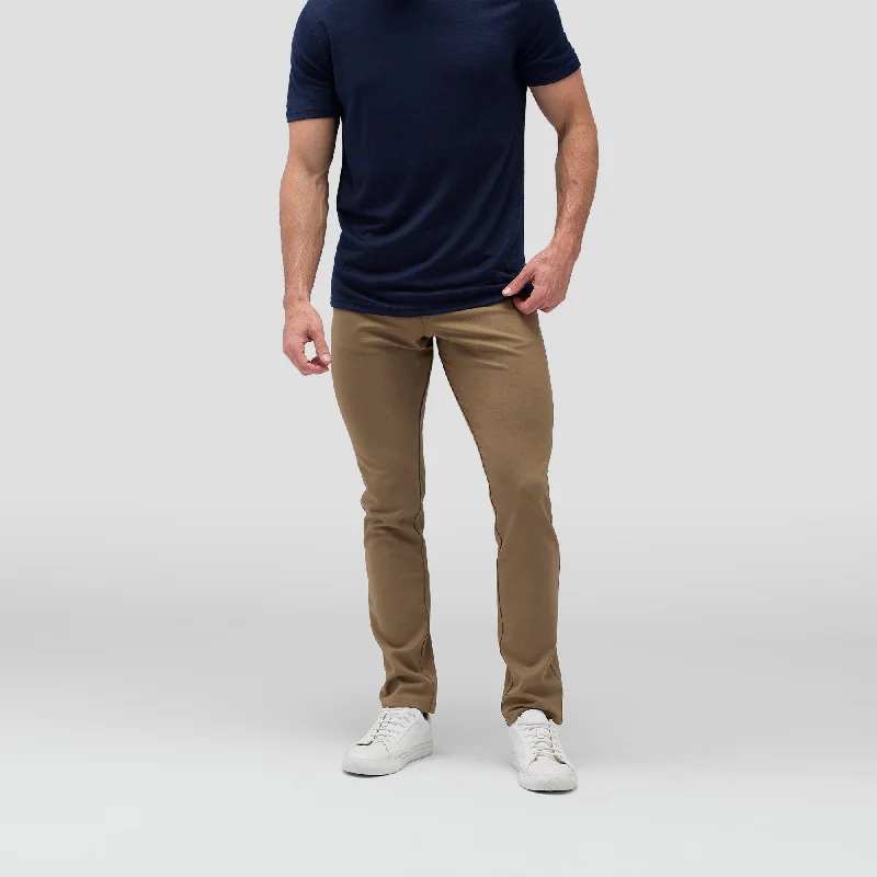 Season Finale Sale Men's Slim Merino Travel Pants