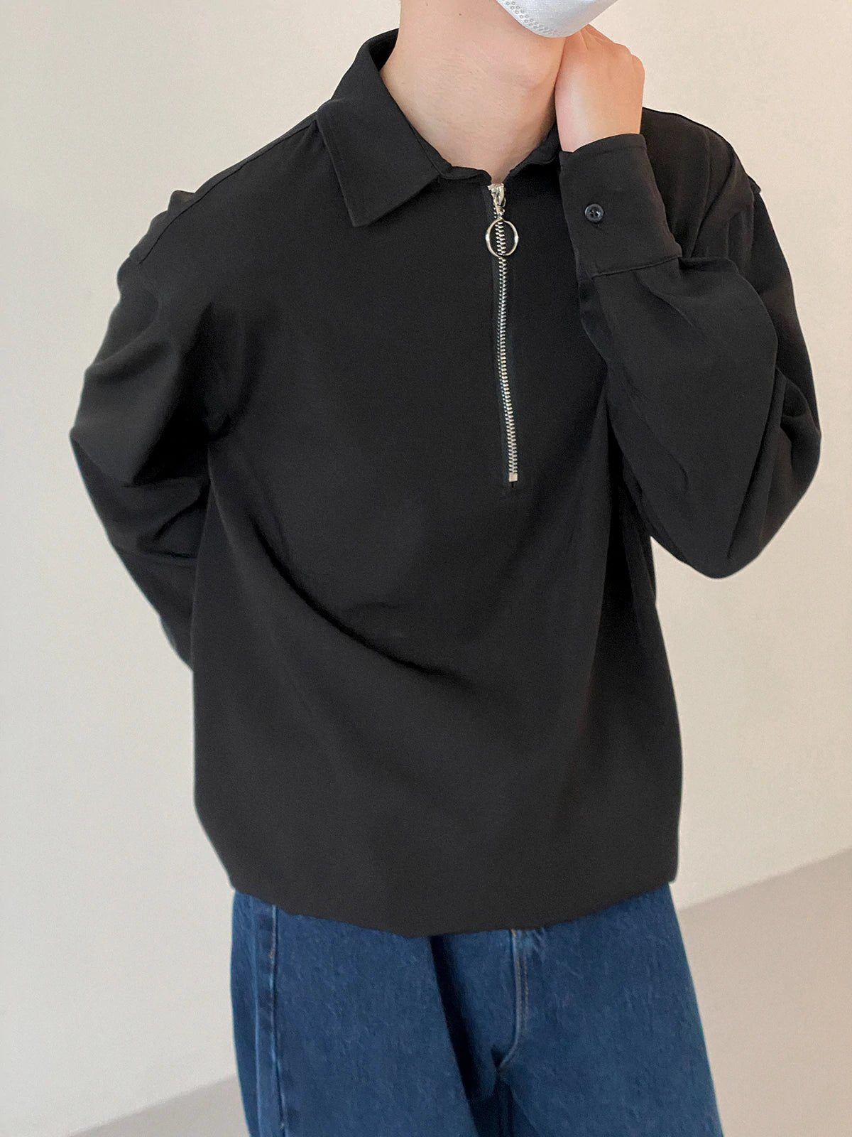 Markdown Madness [DAZIONSED] Harf zip long t-shirt na101