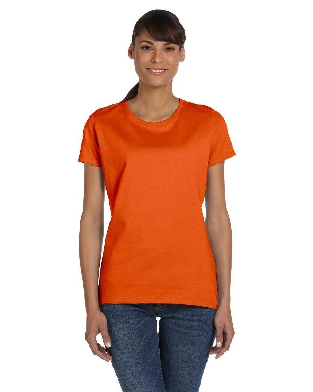 Deep Savings Fruit of the Loom Ladies Heavy Cotton T-Shirt | Burnt Orange