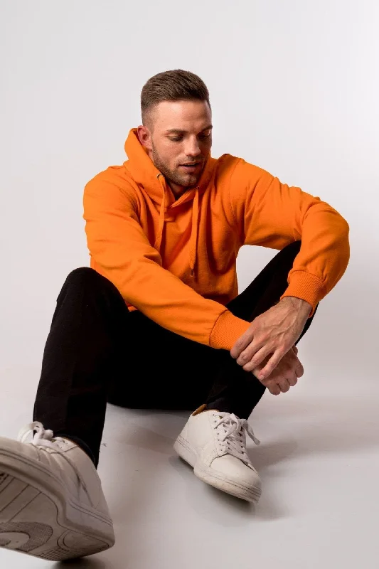 Super Discount Basic Hoodie - Orange