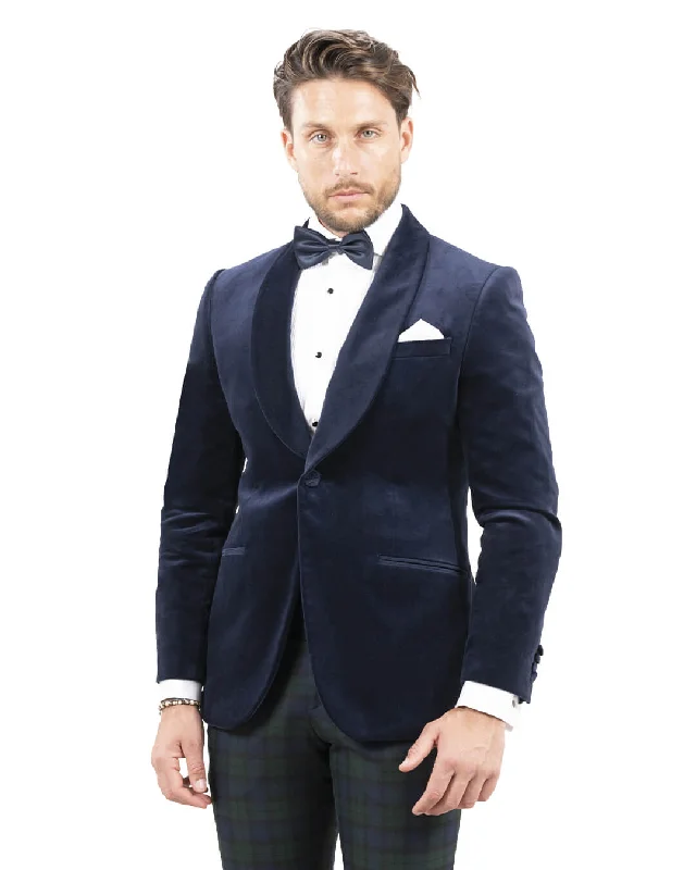 Mega Deal Evening Jacket Velvet Navy