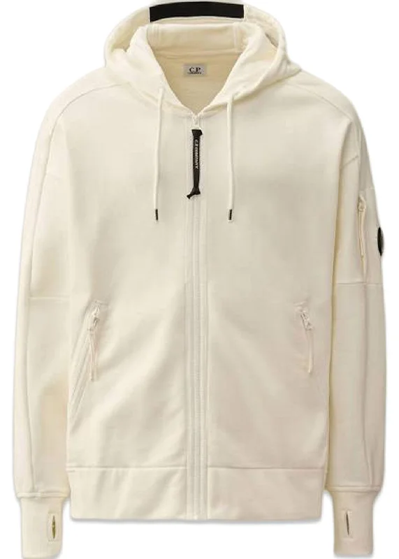 Clearance Event HOODED OPEN DIAGONAL RAISED FLEECE - Hvid