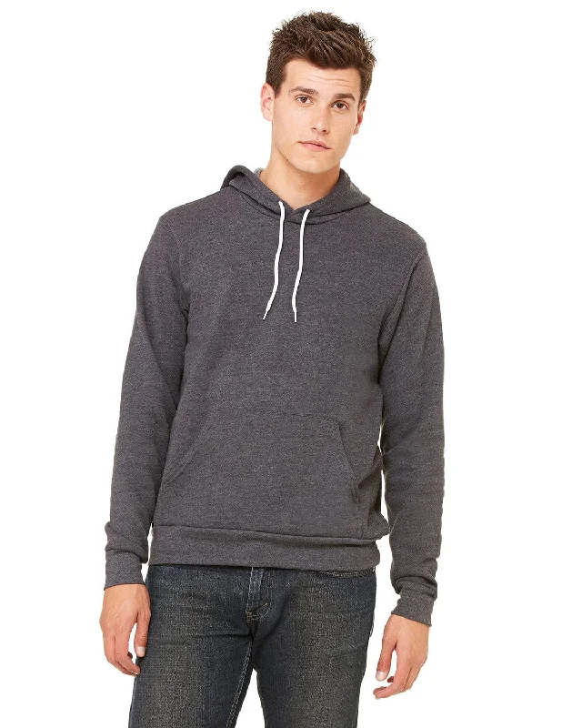 Markdowns Bella+Canvas Unisex Sponge Fleece Pullover Hoodie | Dark Gry Heather