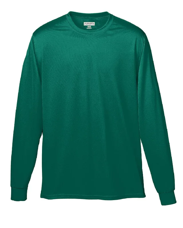 Unwind with Weekend Discounts Augusta Long Sleeve Moisture Wicking T-Shirt | Dark Green Unwind with Weekend Discounts Augusta Long Sleeve Moisture Wicking T-Shirt | Dark Green