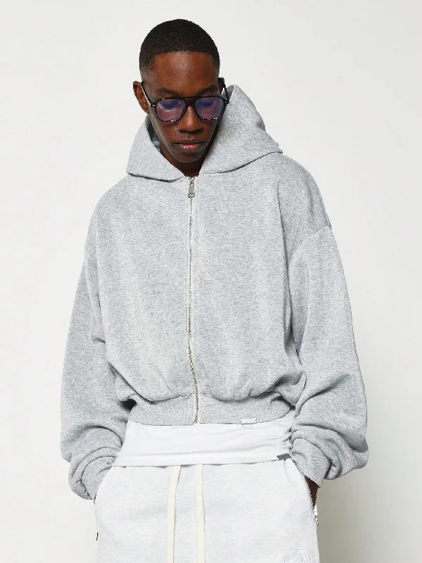 Weekend Specials to Love Crop Fit Essential Zip Through Hoodie
