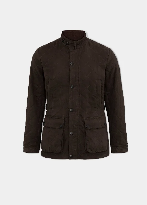 Special Savings Felwell Men's Quilted Jacket In Olive - Regular Fit