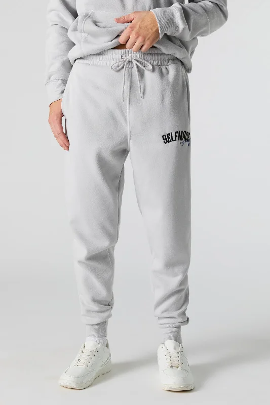 Huge Discounts Self Made Legend Embroidered Fleece Jogger