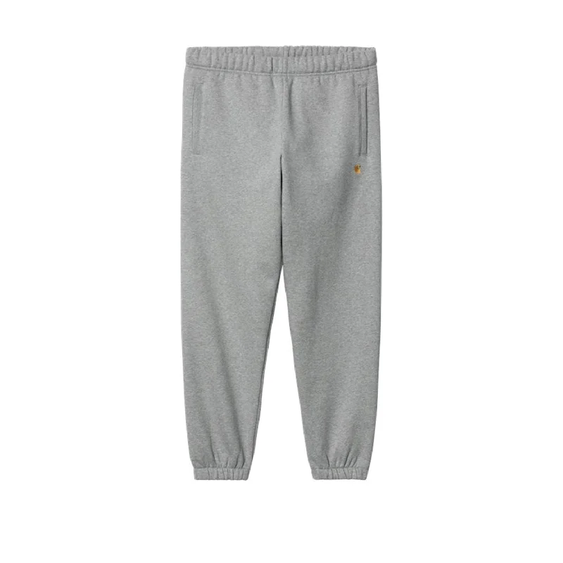 Deep Discounts Carhartt WIP - Chase Sweat Pant (Grey Heather/Gold)
