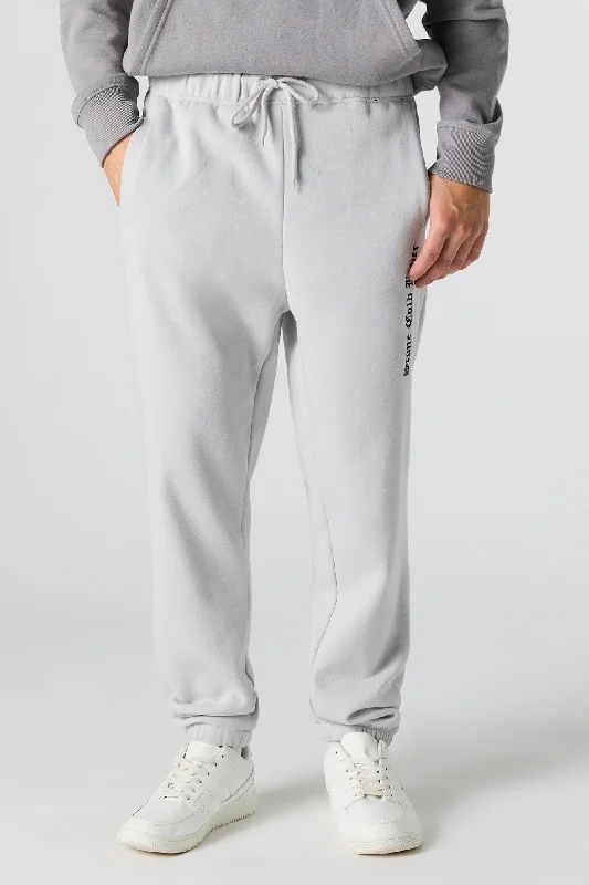 Today’s Deal Stone Cold Lover Embroidered Fleece Jogger