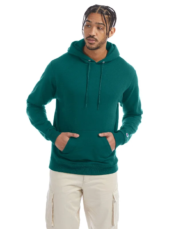 Flash Deals Champion EcoSmart Hooded Sweatshirt | Emerald Green