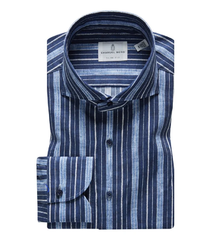 Exclusive Preview Summer Textured Hybrid Shirt SF17436 Navy