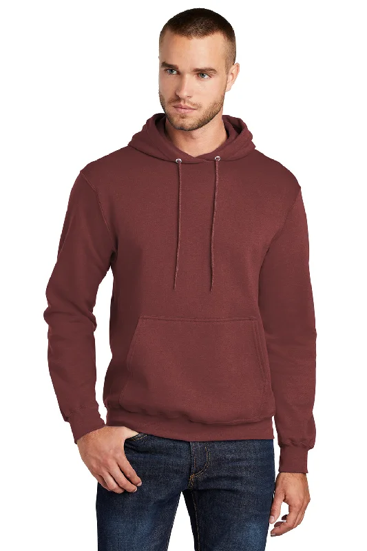 Weekend Extravaganza: Shop Now Port & Company Mens Core Pill Resistant Fleece Hooded Sweatshirt Hoodie w/ Pouch Pocket - Maroon Weekend Extravaganza: Shop Now Port & Company Mens Core Pill Resistant Fleece Hooded Sweatshirt Hoodie w/ Pouch Pocket - Maroon