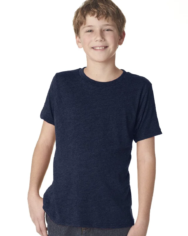 YEAR-End Clearance Next Level Boys Triblend Crew Tee | Vintage Navy