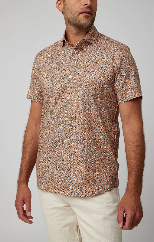 Closeout Sale Copper Daisies Short Sleeve Shirt