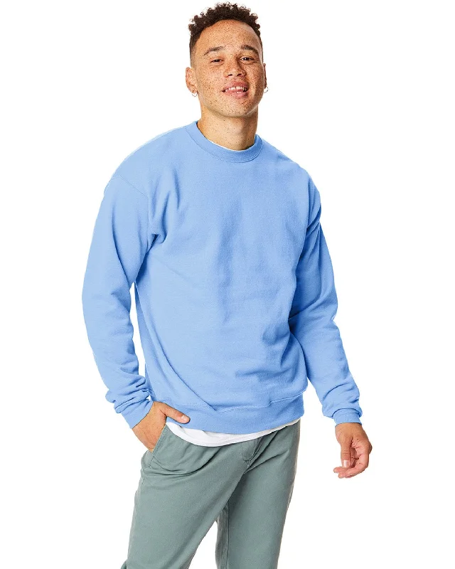 Final Clearance Hanes 50/50 Crewneck Sweatshirt | Light Blue