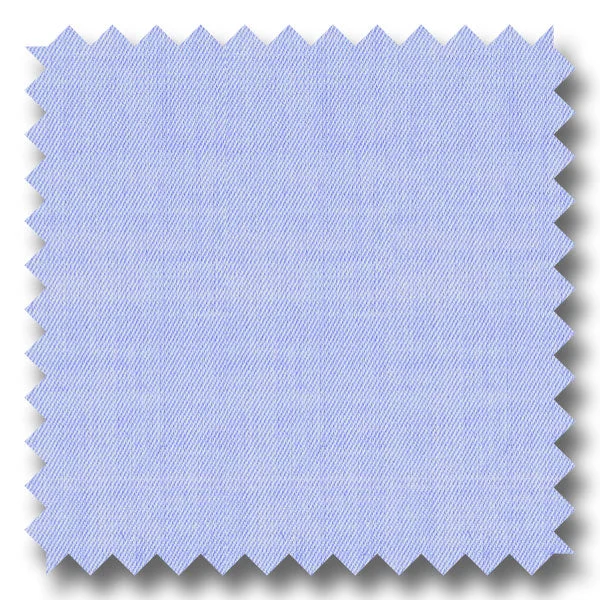 Doorbuster Deal Blue Solid 200 2Ply Broadcloth - Custom Dress Shirt