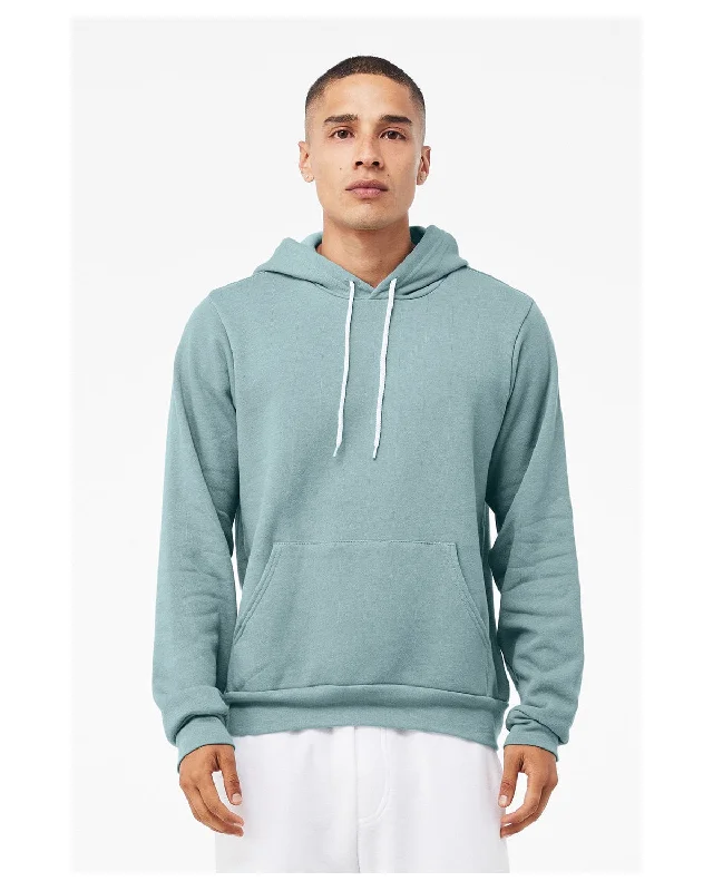 Value Deals Bella+Canvas Unisex Sponge Fleece Pullover Hoodie | Hthr Blue Lagoon