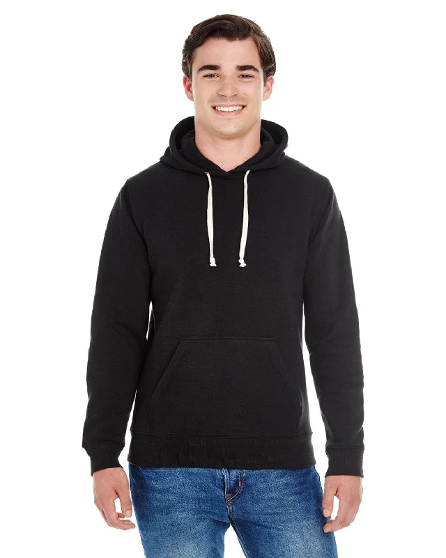 Deal Explosion J America Unisex Triblend Pullover Hoodie | Solid Blk Trblnd