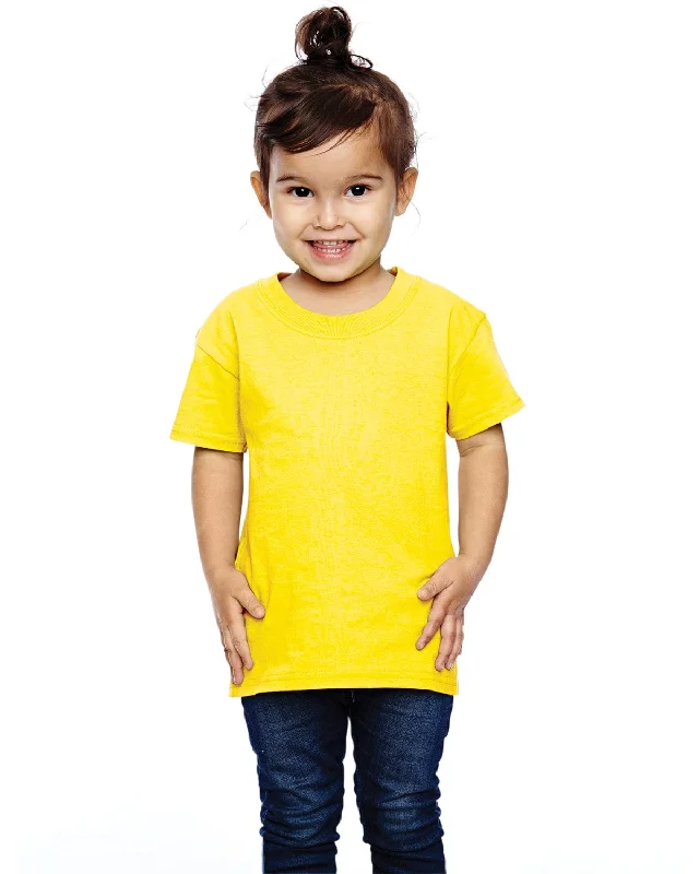 Savings Galore Fruit of the Loom Toddler 100% Heavy Cotton T-Shirt | Yellow
