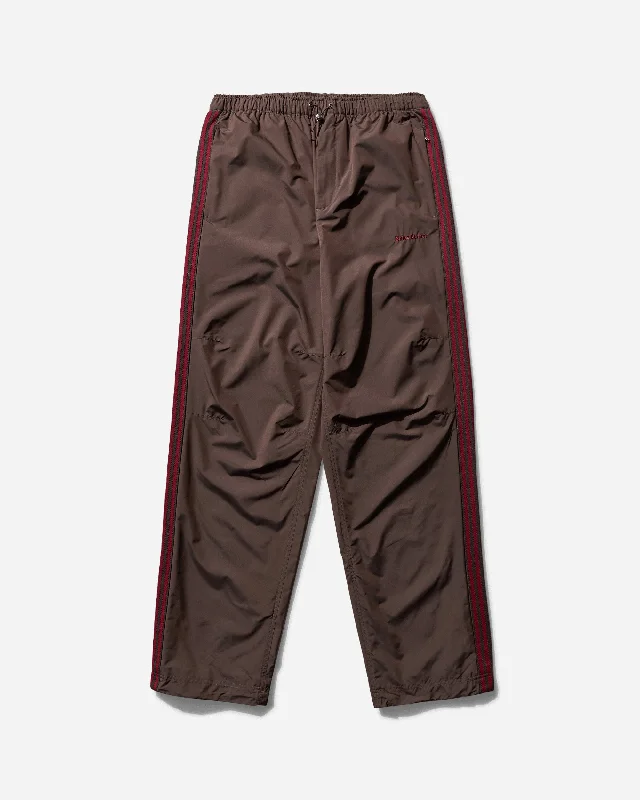 Limited Availability Men's Wales Bonner Nylon Track Pants Night Brown
