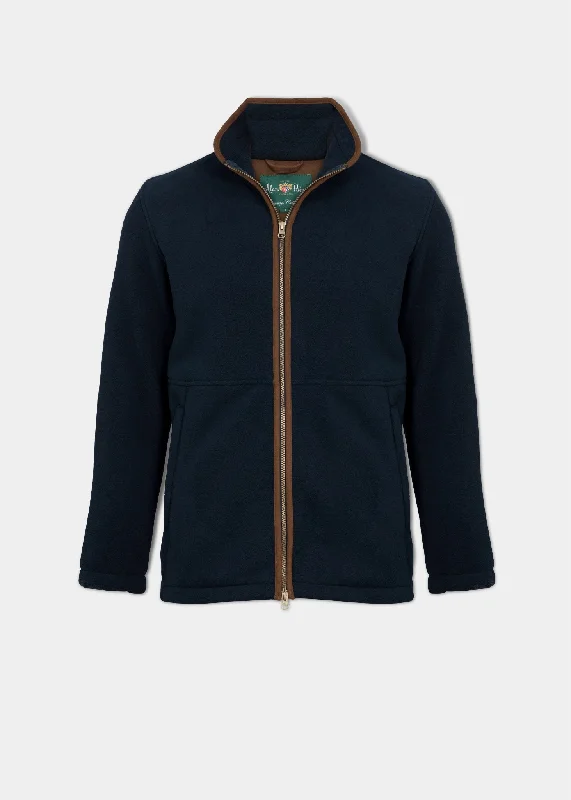 Today Only Aylsham Men's Fleece Windblock In Dark Navy - Regular Fit