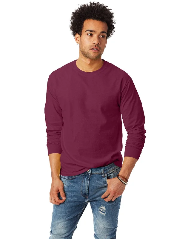Unbeatable Prices Hanes Tagless ComfortSoft Long Sleeve T-Shirt | Maroon