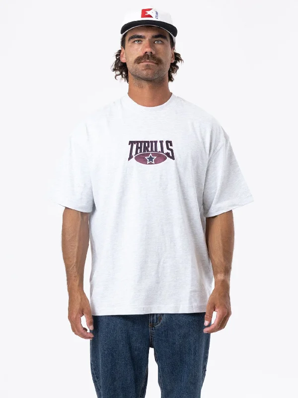 Discount Deals Full Ride Box Fit Oversize Tee - White Marle