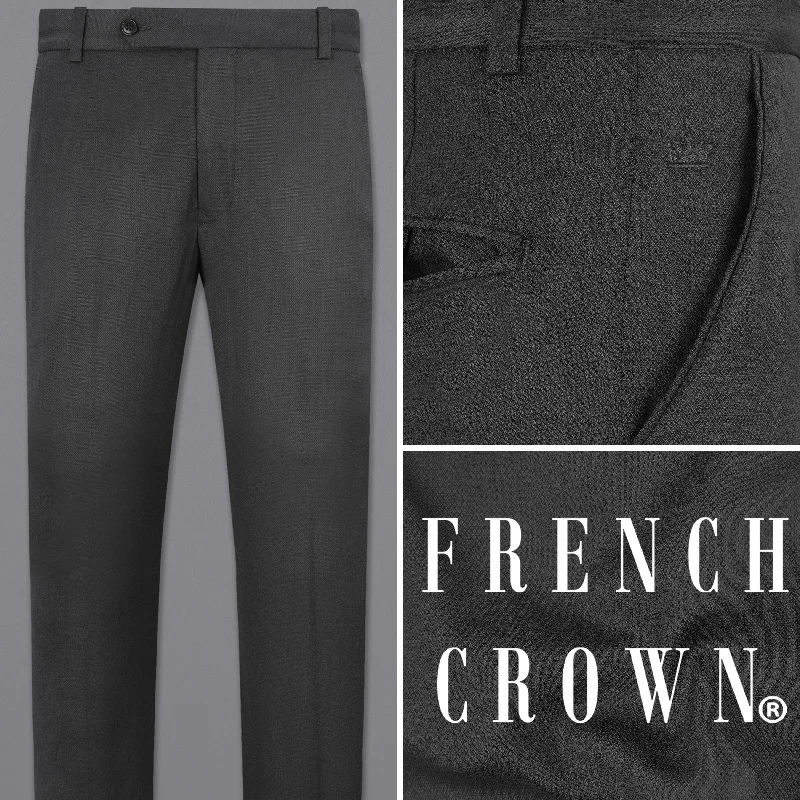 Special Offer Iridium Gray Textured Pant