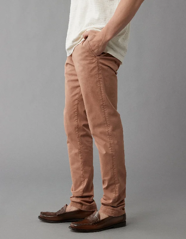 Unwind with Weekend Discounts AE Flex Slim Lived-In Khaki Pant