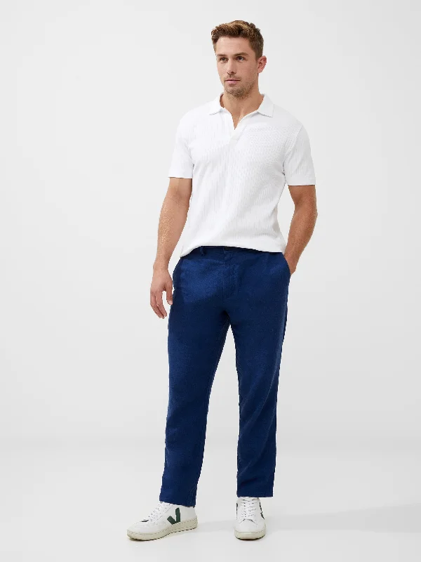 Weekend Bargains Await You Linen Blend Trouser