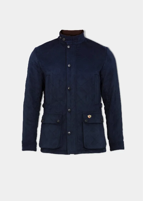 Holiday Sale Felwell Men's Quilted Jacket In Dark Navy - Regular Fit