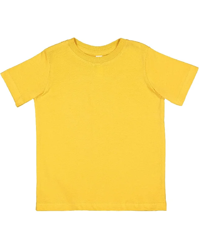 Weekend Price Cuts Galore Rabbit Skins Toddler Fine Jersey T-Shirt | Mustard