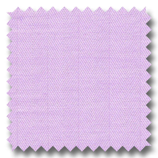 Exclusive Savings Lavender 200 2Ply Herringbone Broadcloth - Custom Dress Shirt