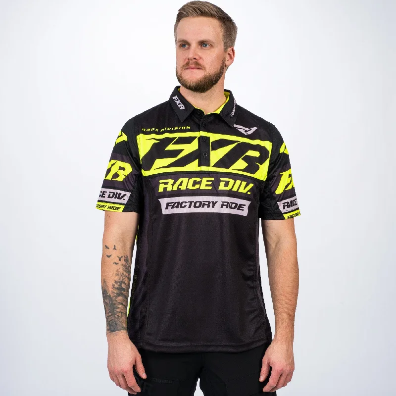 Super Discount Men's Race Division Tech Polo Shirt